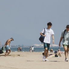 Imagen de archivo de la Playa de la Malvarrosa.