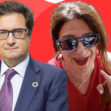 Óscar López y Leire Diez