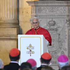 El Papa León XIV, en su discurso en el Palacio Real