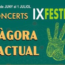 Imagen del cartel del festival Ágora Actual.