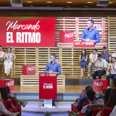 Pedro Sánchez, en la clausura del Congres de las Juventudes Socialistas.