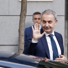 El expresidente del Gobierno, José Luis Rodríguez Zapatero, llega a la Audiencia Naciomal