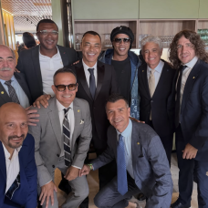 Carles Puyol en la inauguración del Mundial.