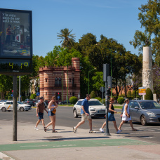 Los termómetros de Sevilla marcan temperaturas por encima de los 40 grados-