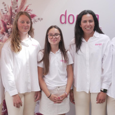 El equipo de Dorsia Sailing Team, durante su presentación.