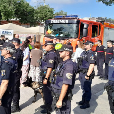 Puesta en marcha, este viernes, del puesto de mando operativo de seguridad del BIGSOUND en Parc Central de Torrent.