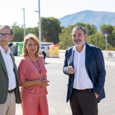 La vicepresidenta primera y consellera de Vivienda, Susana Camarero, este lunes en L'Alfàs del Pi.