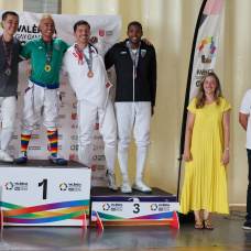 Los XII Gay Games celebran sus primeras ceremonias de entregas de premios con medallas "falleras" y música tradicional valenciana

REMITIDA / HANDOUT por AYUNTAMIENTO VALÈNCIA
Fotografía remitida a medios de comunicación exclusivamente para ilustrar la noticia a la que hace referencia la imagen, y citando la procedencia de la imagen en la firma
01/7/2026