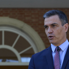 El presidente del Gobierno, Pedro Sánchez,2 de julio de 2021, en el Palacio de La Moncloa, Madrid.