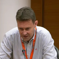 El exedil, Toni Gallego, en su comparecencia en la comisión de Les Corts.