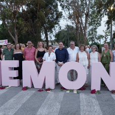 Juanfran Pérez Llorca, durante la gala solidaria organizada por la asociación Anémona Marina Baixa en Benidorm.
