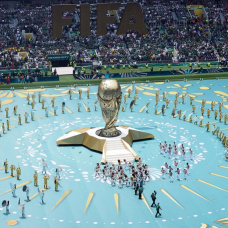 Vista general durante la ceremonia de inauguración de la Copa Mundial de la FIFA 2026.