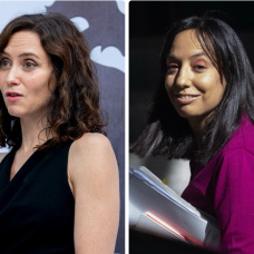 La presidenta de la Comunidad de Madrid, Isabel Díaz Ayuso, y la directora de la Guardia Civil, Mercedes González