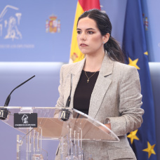 La portavoz de Vox en el Congreso, Pepa Millán, durante una rueda de prensa en el Congreso de los Diputados, a 23 de junio de 2026, en Madrid (España).

Eduardo Parra / Europa Press
23/6/2026