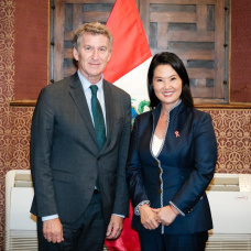La presidenta electa, Keiko Fujimori, mantuvo una reunión con el presidente del Partido Popular Alberto Núñez Feijóo.

REMITIDA / HANDOUT por OFICINA DE LA PRESIDENTA ELECTA
Fotografía remitida a medios de comunicación exclusivamente para ilustrar la noticia a la que hace referencia la imagen, y citando la procedencia de la imagen en la firma
28/7/2026