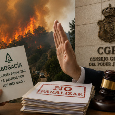El CGPJ rechaza paralizar la Justicia por los incendios pese a la presión de la Abogacía