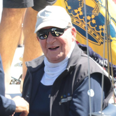 Don Juan Carlos, durante su última visita a Sanxenxo.