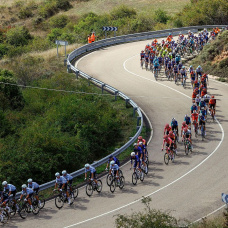 Imagen de una de las etapas de La Vuelta Ciclista 2025.