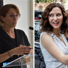 Mónica García e Isabel Díaz Ayuso