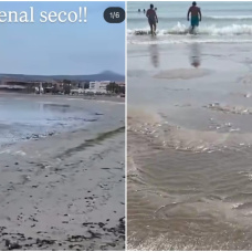 Retroceso del mar en Jávea (izquierda) y Cullera (derecha).