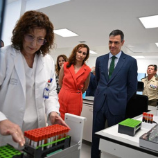 Pedro Sánchez visita un hospital