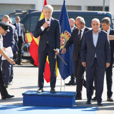 El ministro de Interior, Fernando Grande-Marlaska, en la inauguración de la nueva comisaría de la Policía Nacional en Andújar (Jaén).
