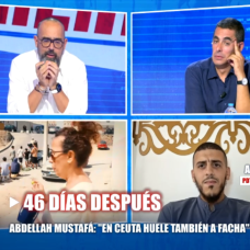 Risto Mejide y Antonio Naranjo durante la entrevista a Abdellah Mustafá, presidente de una asociación vecinal en Ceuta, en 'Todo es mentira'