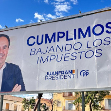 Campaña de vallas del presidente Juanfran Pérez Llorca