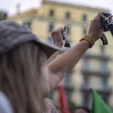 Concentración en apoyo a Maricarmen