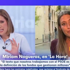 Silvia Intxaurrondo y Miriam Nogueras
