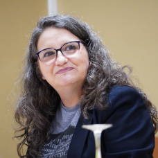 La candidata de Compromís a la Alcaldía de València, Mónica Oltra, en un encuentro con los medios de comunicación.