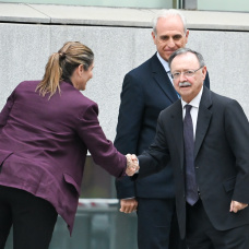 El presidente de Ceuta, Juan Jesús Vivas, a su llegada a la Audiencia Nacional