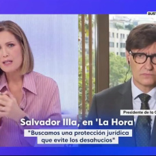 Silvia Intxaurrondo y Salvador Illa