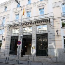 Fachada de la sede del Consejo General del Poder Judicial