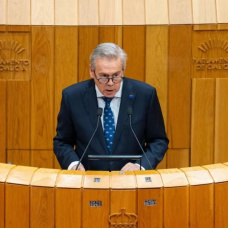 El conselleiro de Sanidade, Antonio Gómez Caamaño, comparece en el Pleno del Parlamento