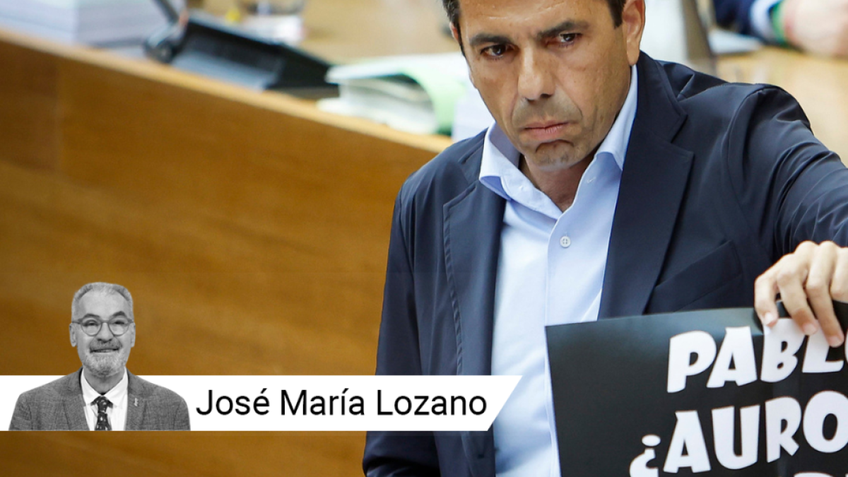 Carlos Mazón en la Sesión de Control de Les Corts
