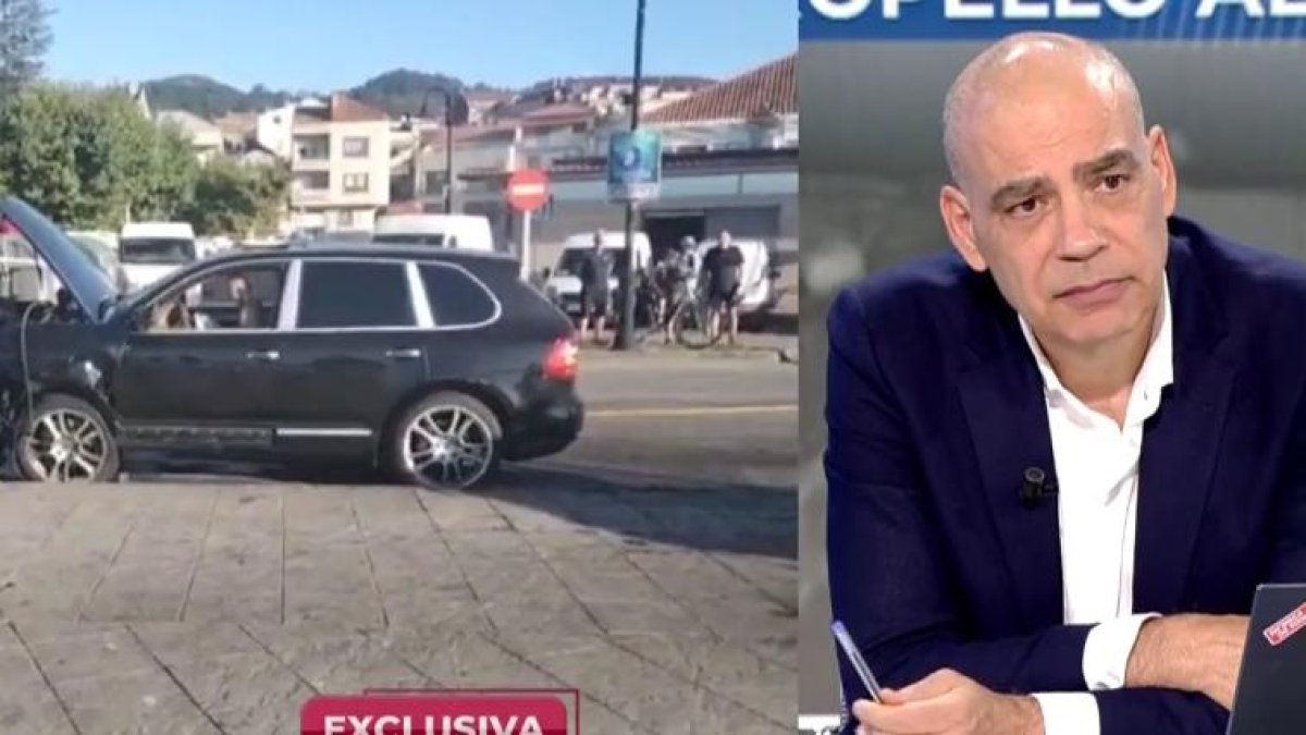 Nacho Abad, emocionado al hablar con su invitada.