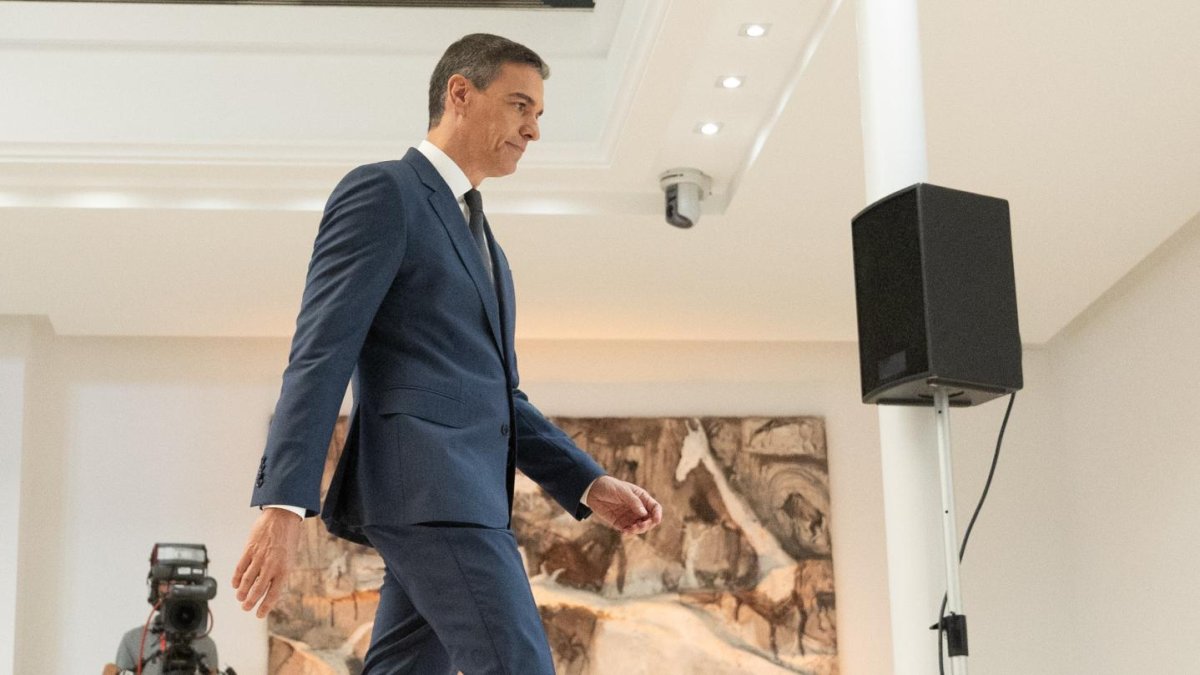El presidente del Gobierno, Pedro Sánchez