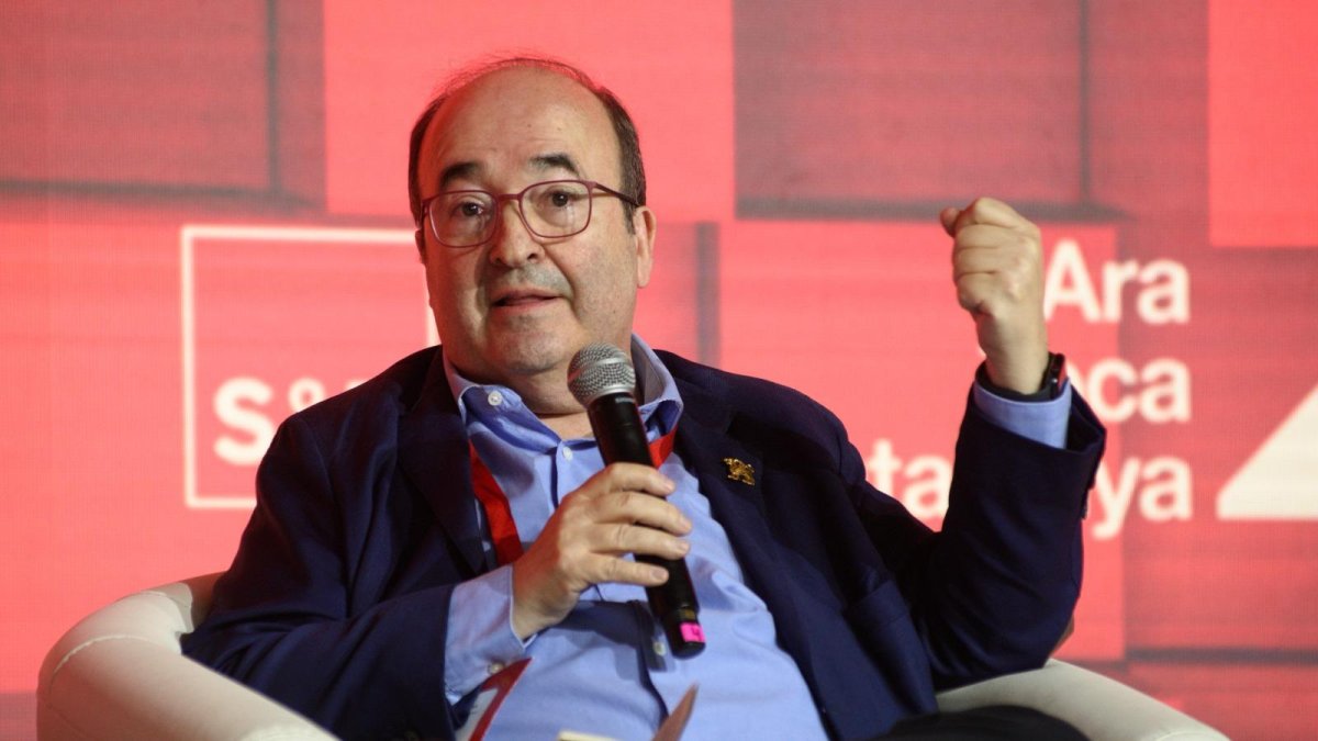 Miquel Iceta, en un acto del PSC