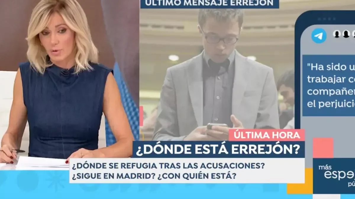 Susanna Griso desvela el mensaje de Íñigo Errejón.