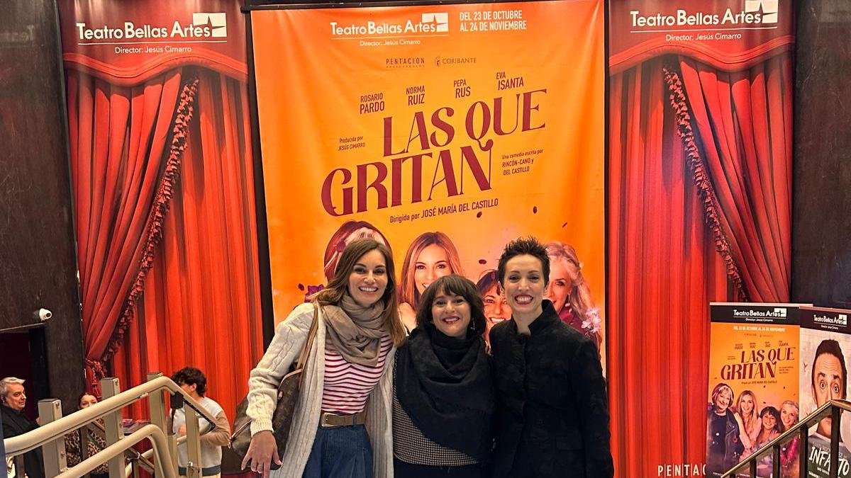 Las actrices Norma Ruiz, Pepa Rus y Camino Mińana