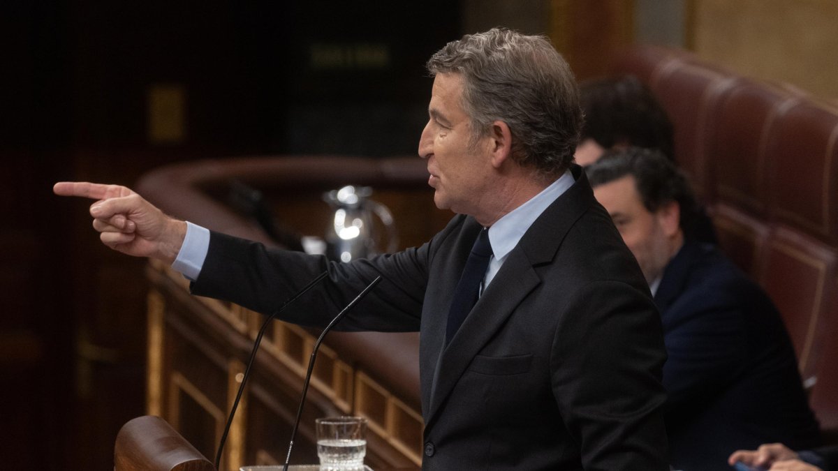 El presidente del PP, Alberto Núñez Feijóo