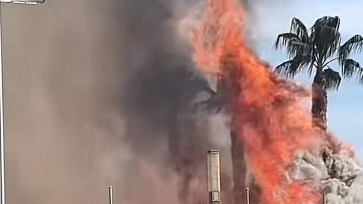 Imagen del incendio
