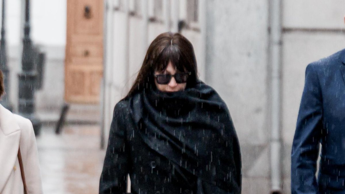 Jésica, a su llegada al Tribunal Supremo