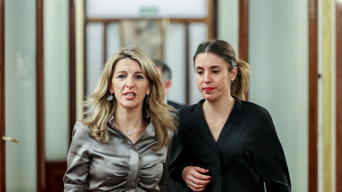 Yolanda Díaz e Irene Montero
