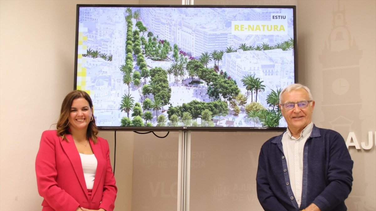 La ex vicealcaldesa de València, Sandra Gómez, y el ex alcalde, Joan Ribó.