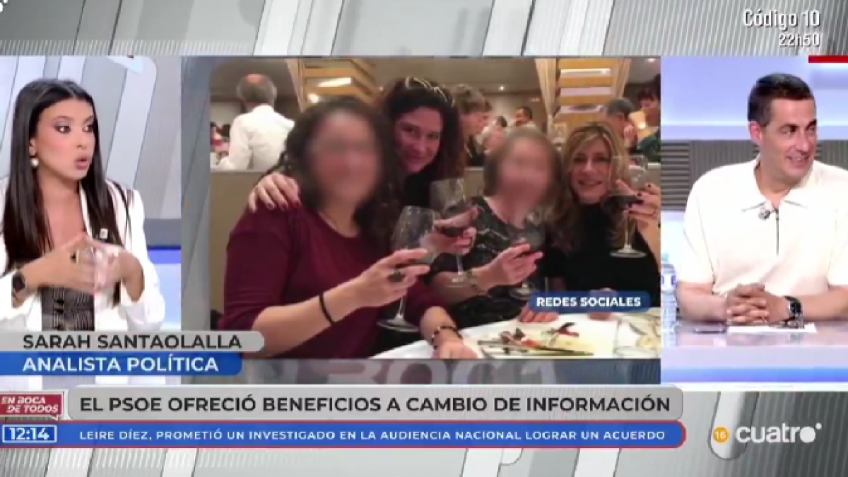 Sarah Santaolalla en el programa 'En Boca de Todos'.