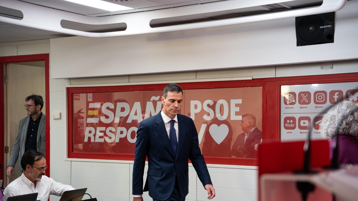 El presidente del Gobierno y Secretario General del PSOE, Pedro Sánchez