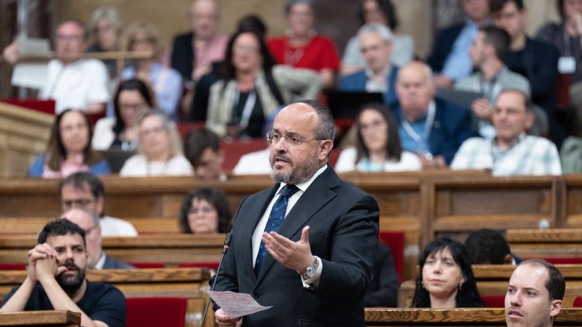 El presidente del PP de Cataluña, Alejandro Fernández