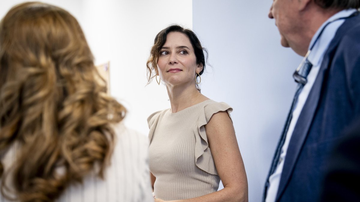 La  presidenta de la Comunidad de Madrid, Isabel Díaz Ayuso